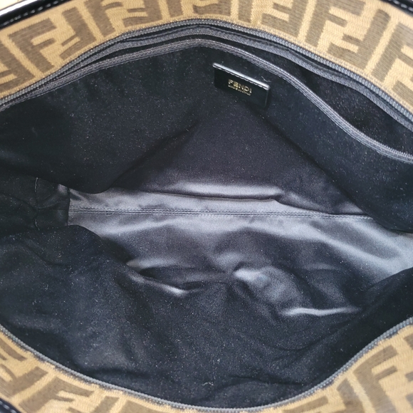 Fendi Zucca Tobacco Roll Tote Shoulder Bag Handbag - Picture 15 of 16